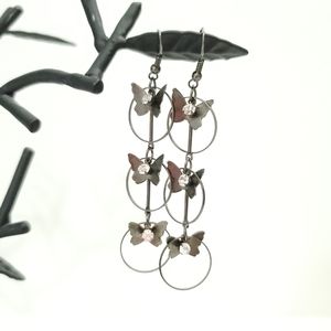 Dangling Butterfly Earrings